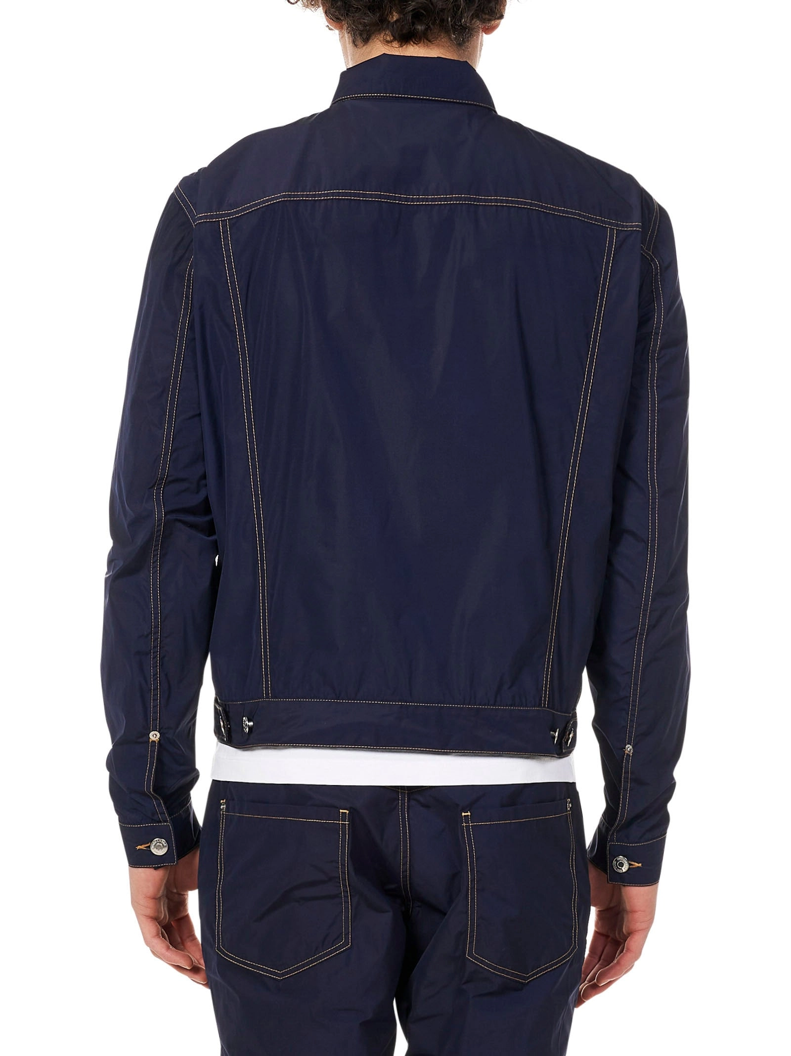 Dsquared2 Logo Patch Button Fastening Jacket