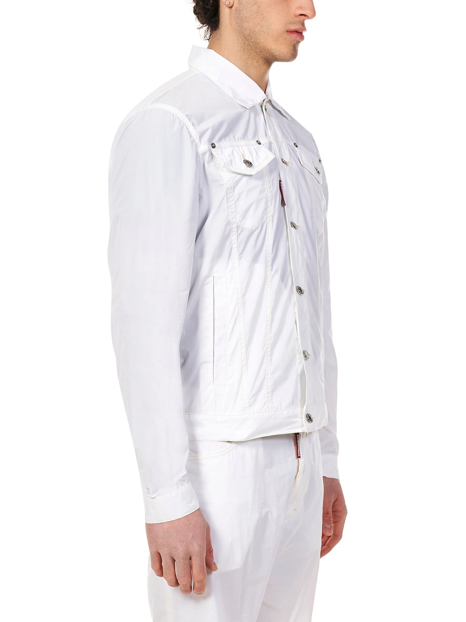 Dsquared2 Logo Patch Button Fastening Jacket