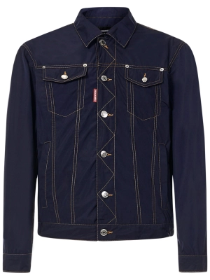 Dsquared2 Logo Patch Button Fastening Jacket