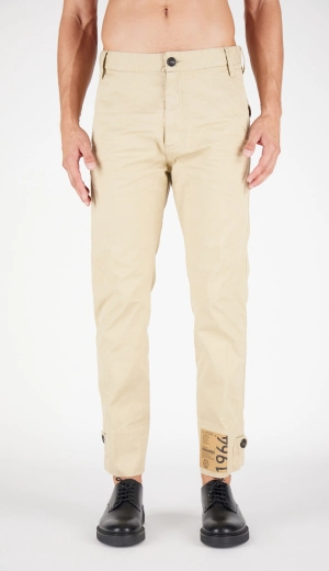 Dsquared2 Logo Patch Chino Pants