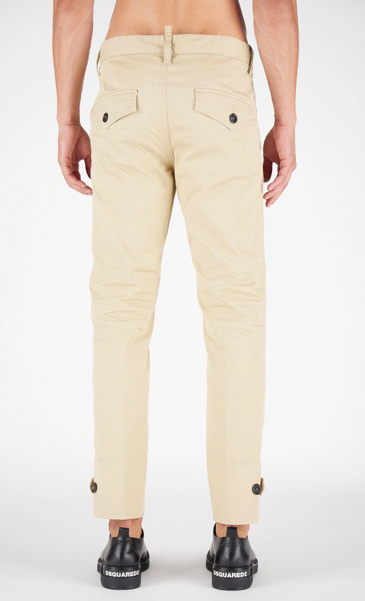 Dsquared2 Logo Patch Chino Pants