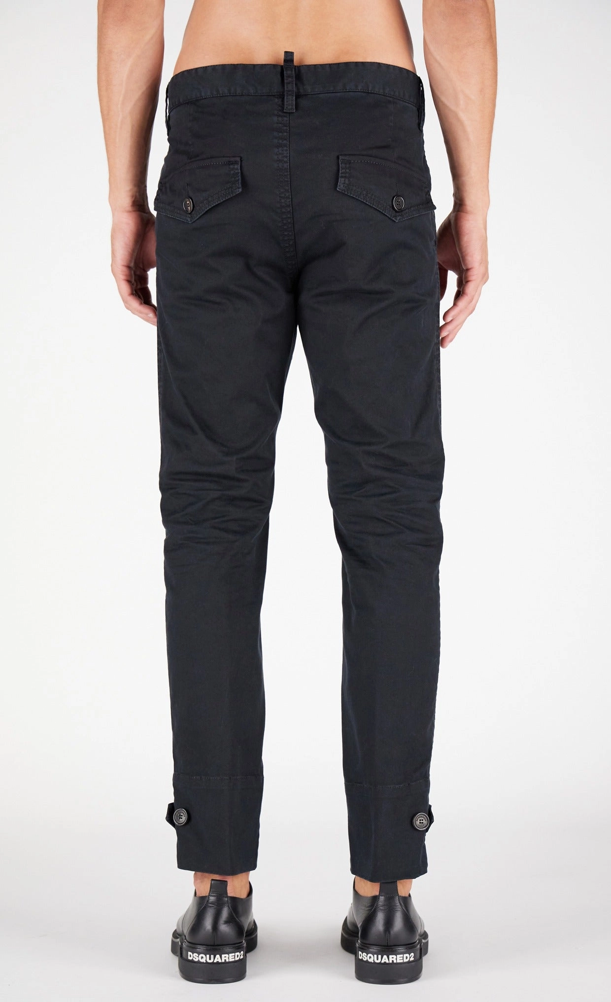 Dsquared2 Logo Patch Chino Pants