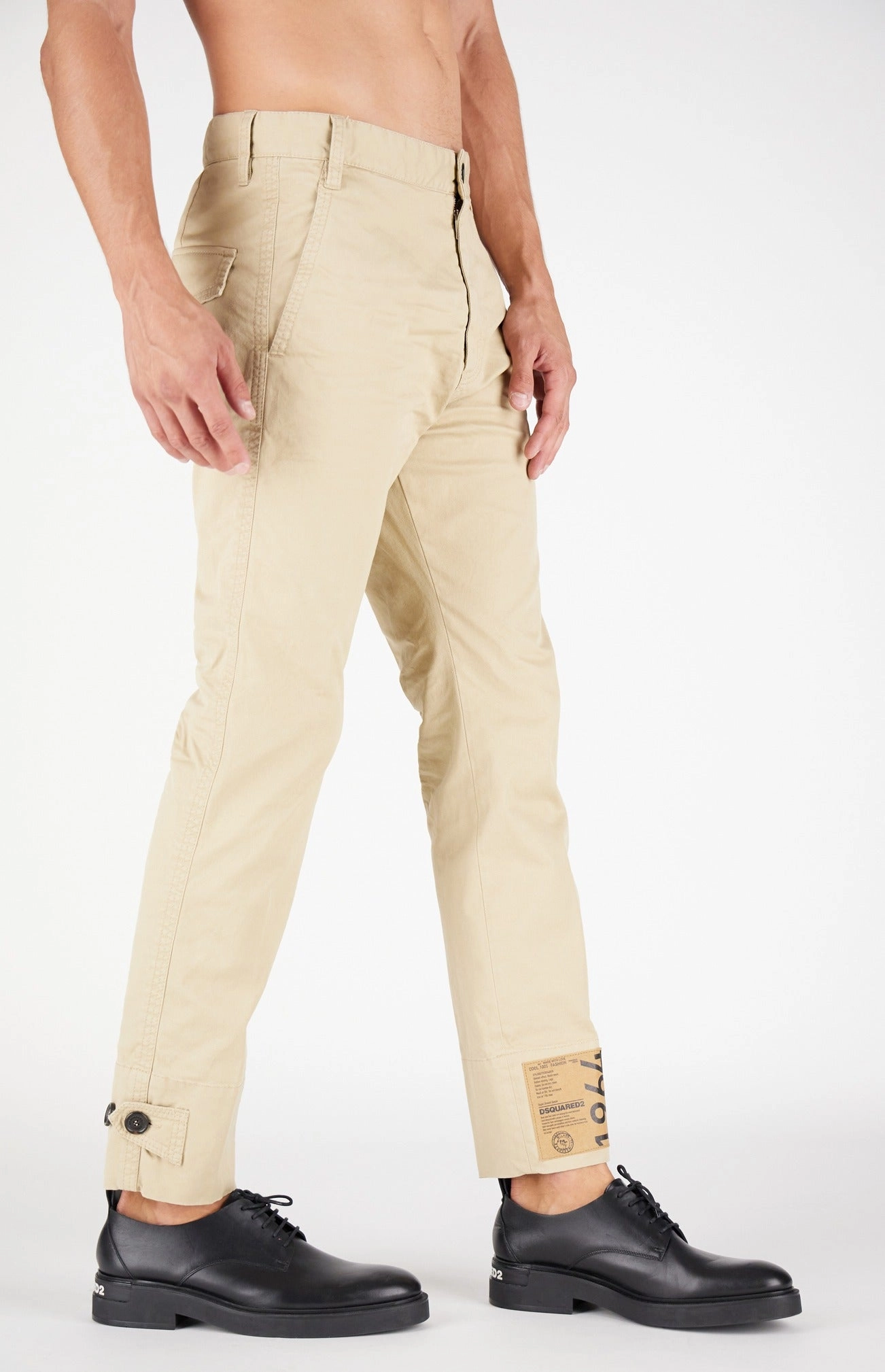 Dsquared2 Logo Patch Chino Pants