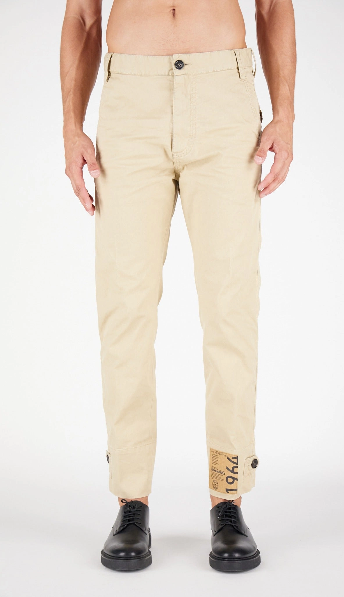 Dsquared2 Logo Patch Chino Pants