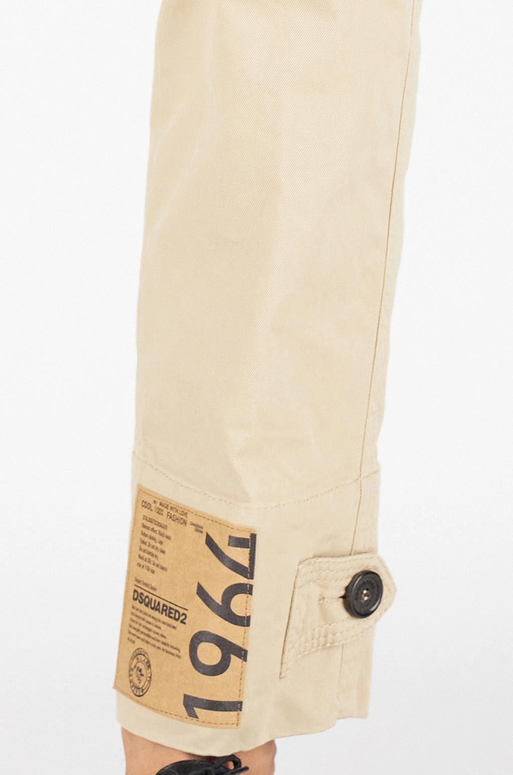 Dsquared2 Logo Patch Chino Pants