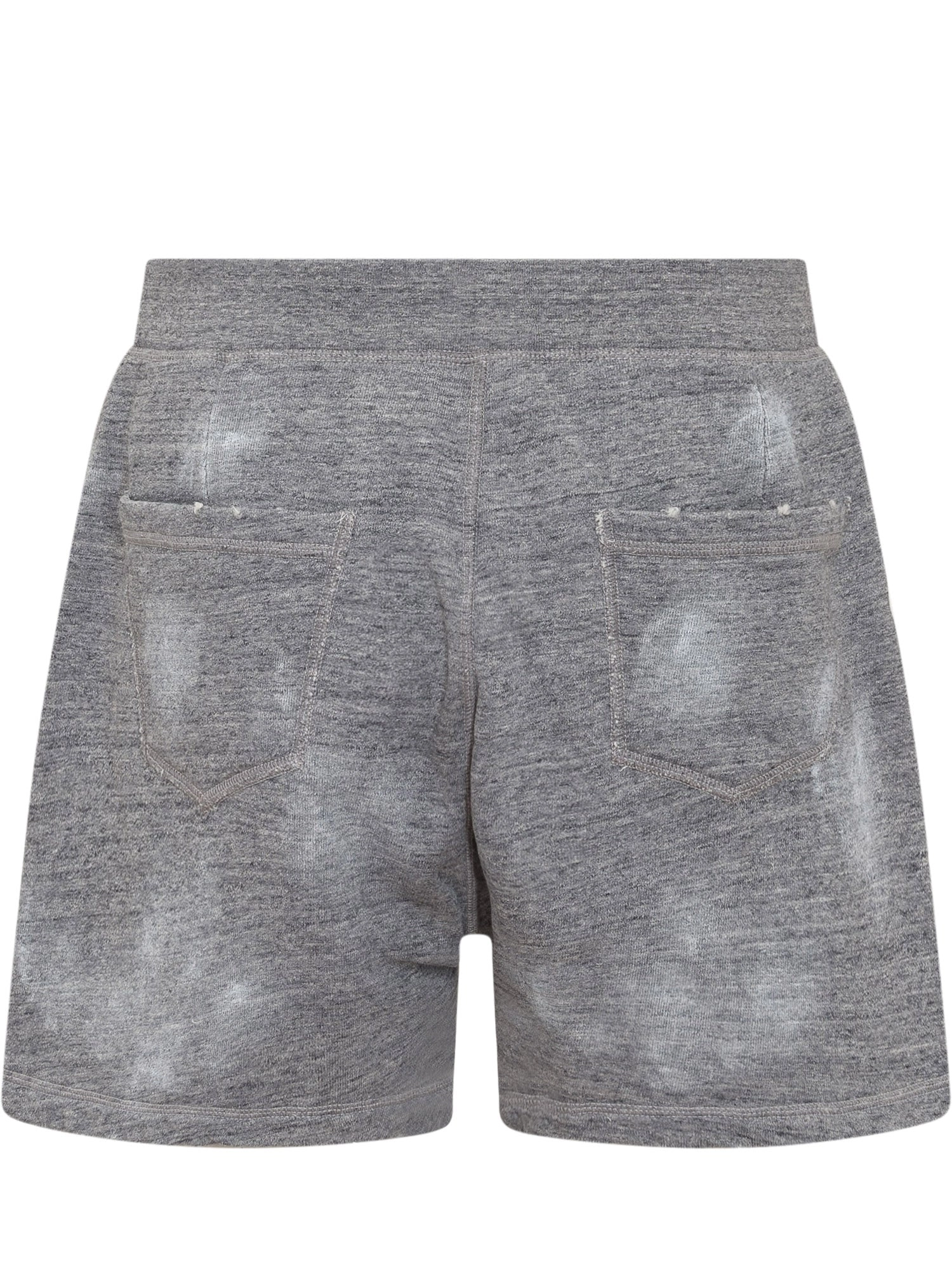 Dsquared2 Logo Print Distressed Shorts
