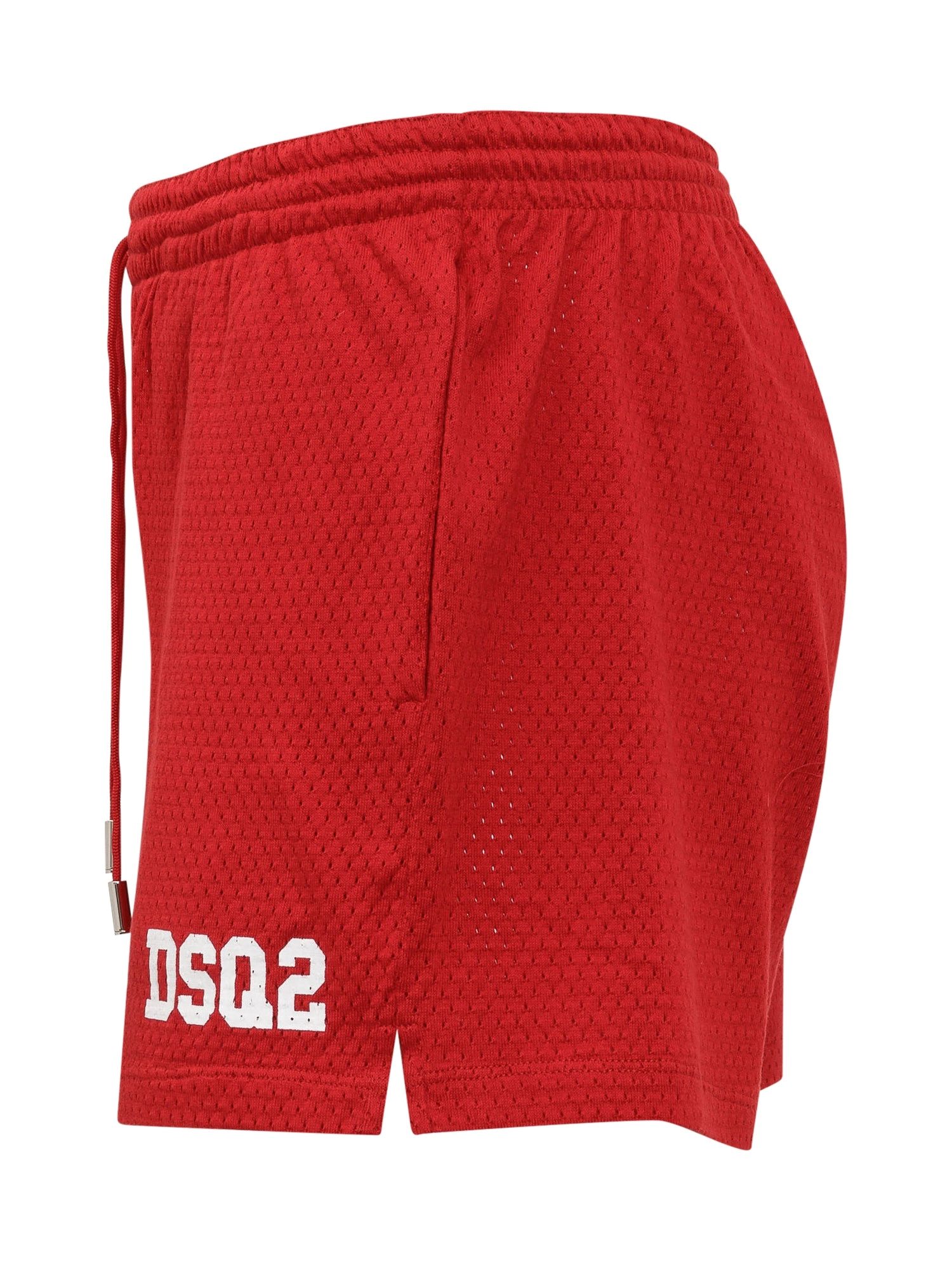Dsquared2 Logo Print Mesh Panelled Track Shorts