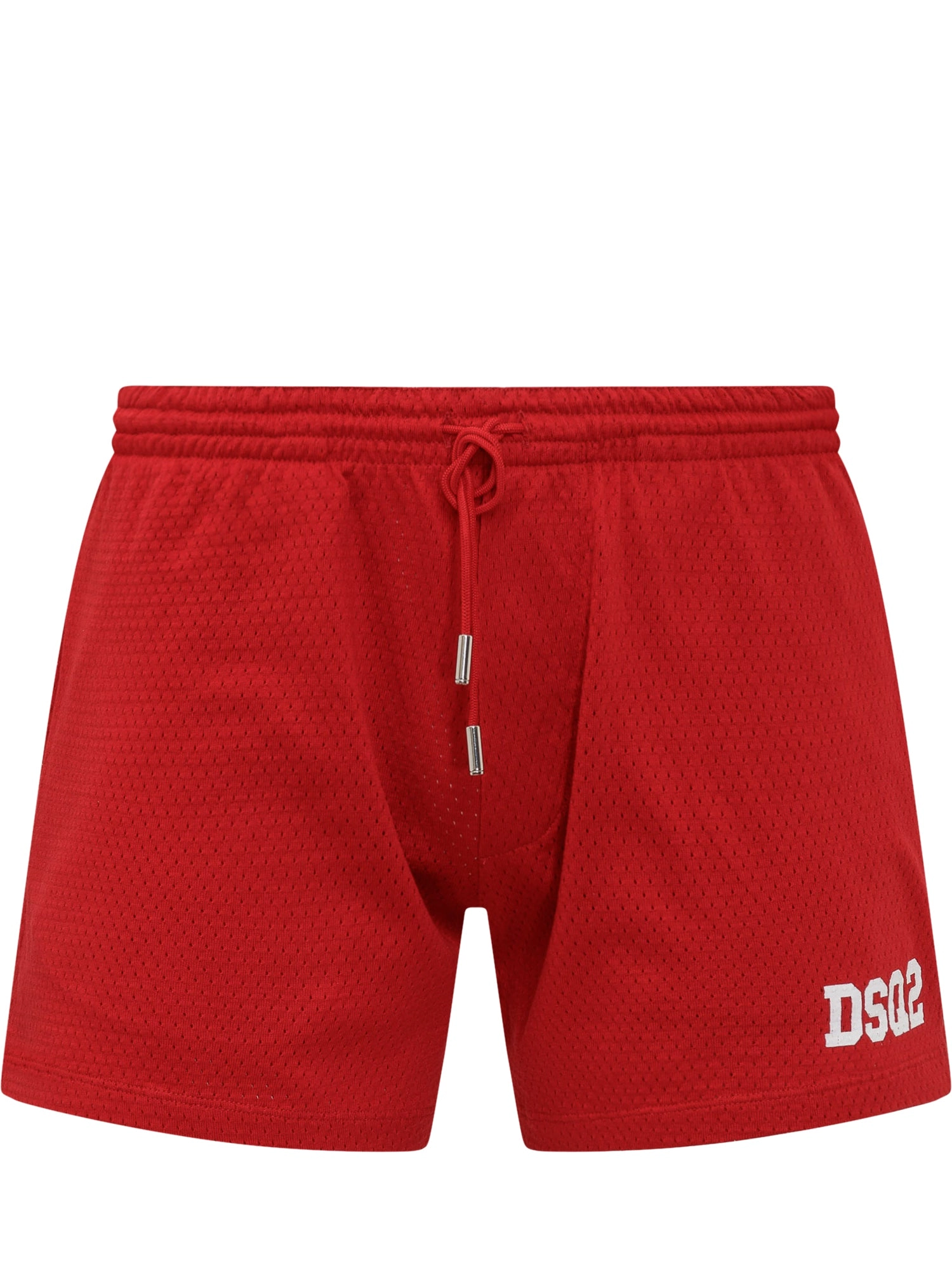Dsquared2 Logo Print Mesh Panelled Track Shorts