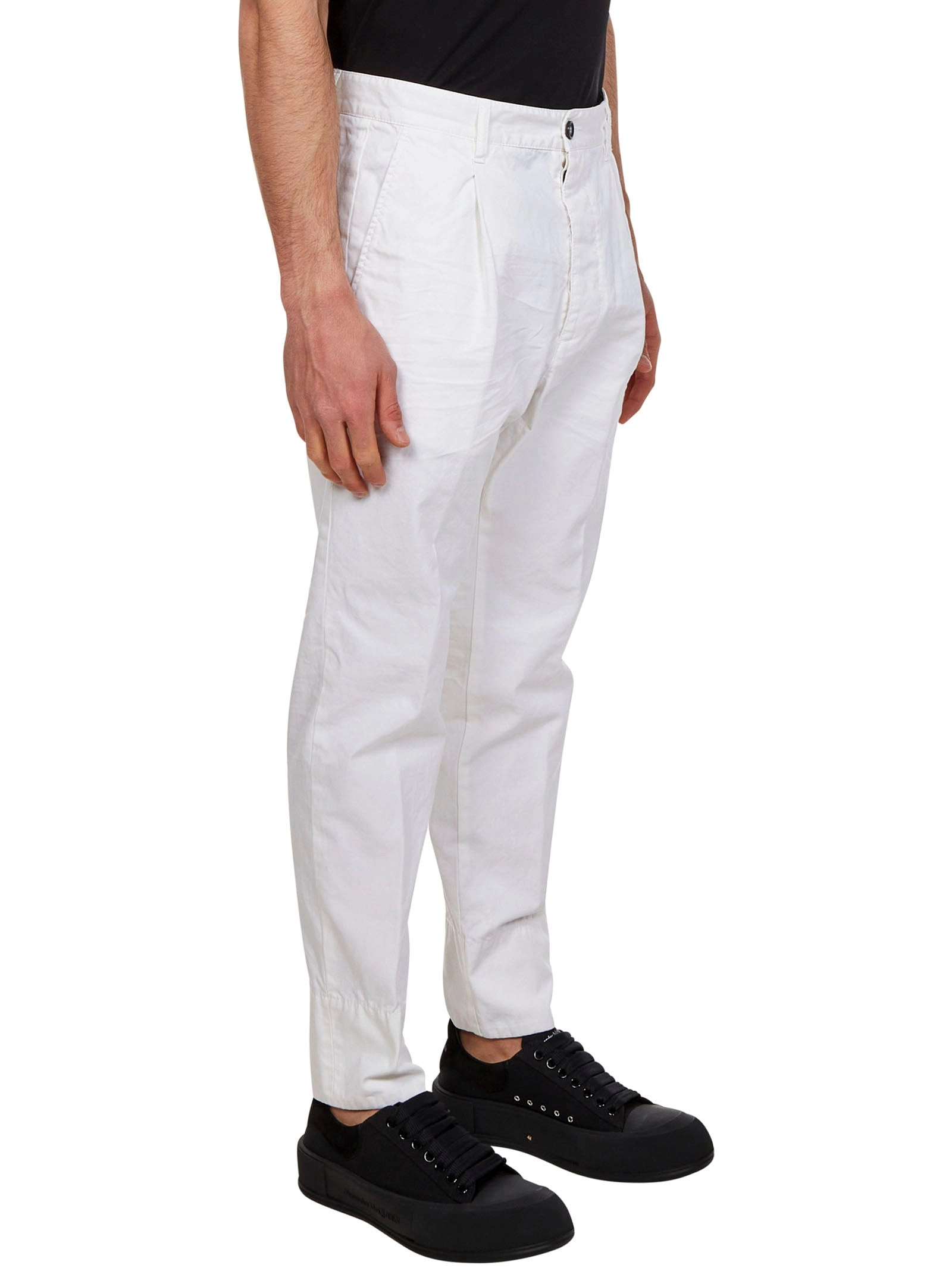 Dsquared2 Logo Print Straight Leg Trousers