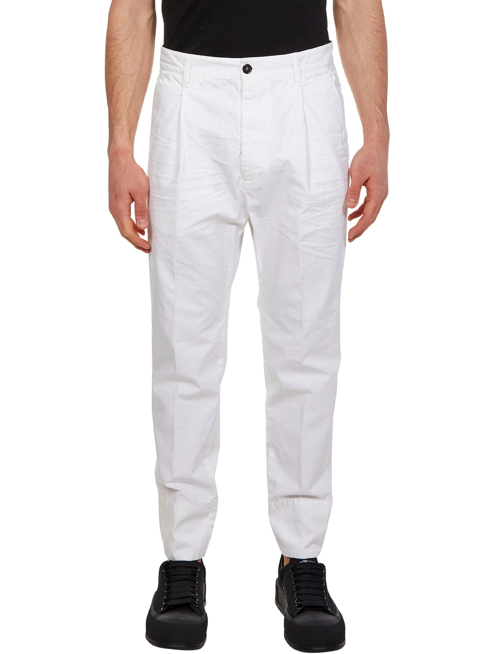 Dsquared2 Logo Print Straight Leg Trousers