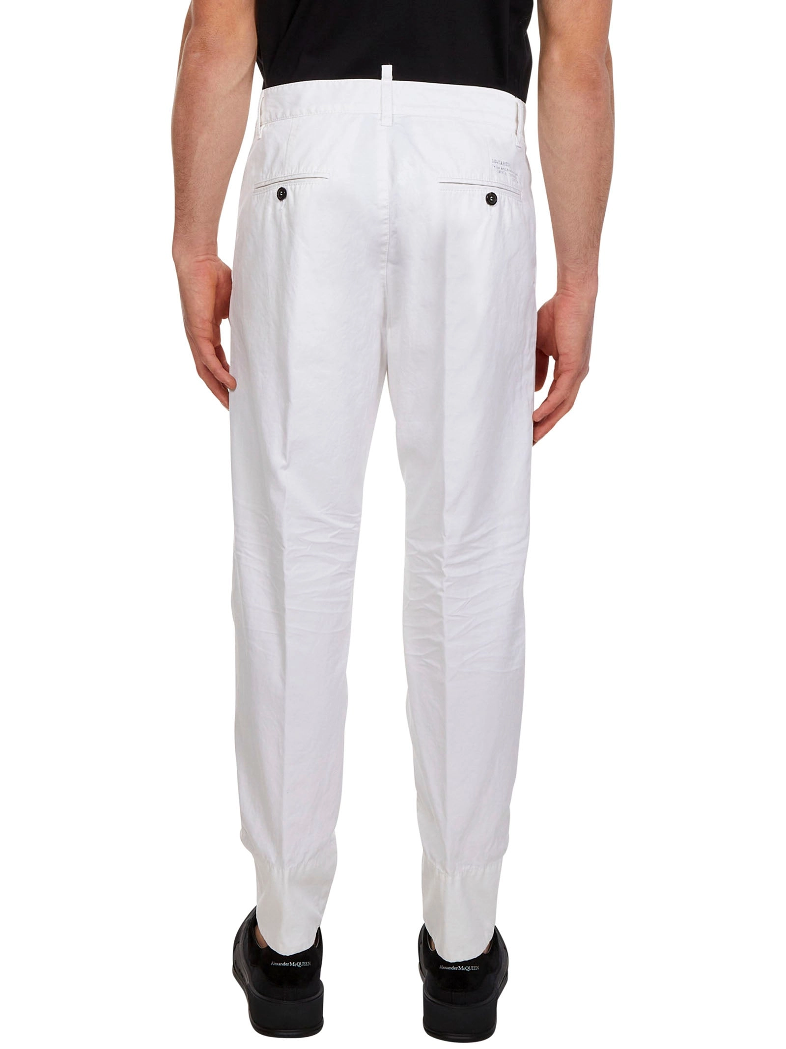 Dsquared2 Logo Print Straight Leg Trousers