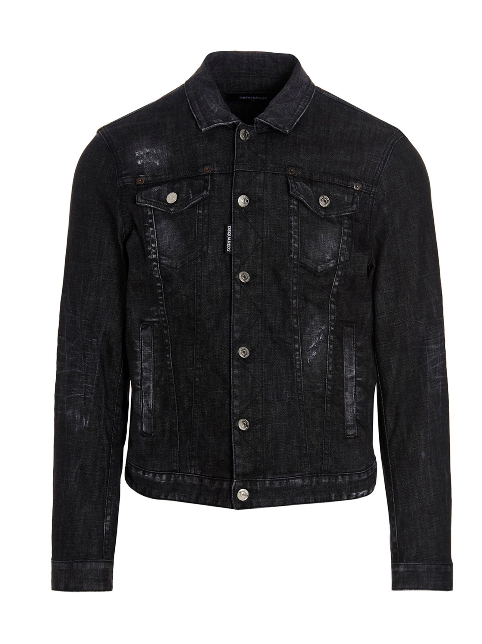 Dsquared2 Logo Printed Denim Jacket