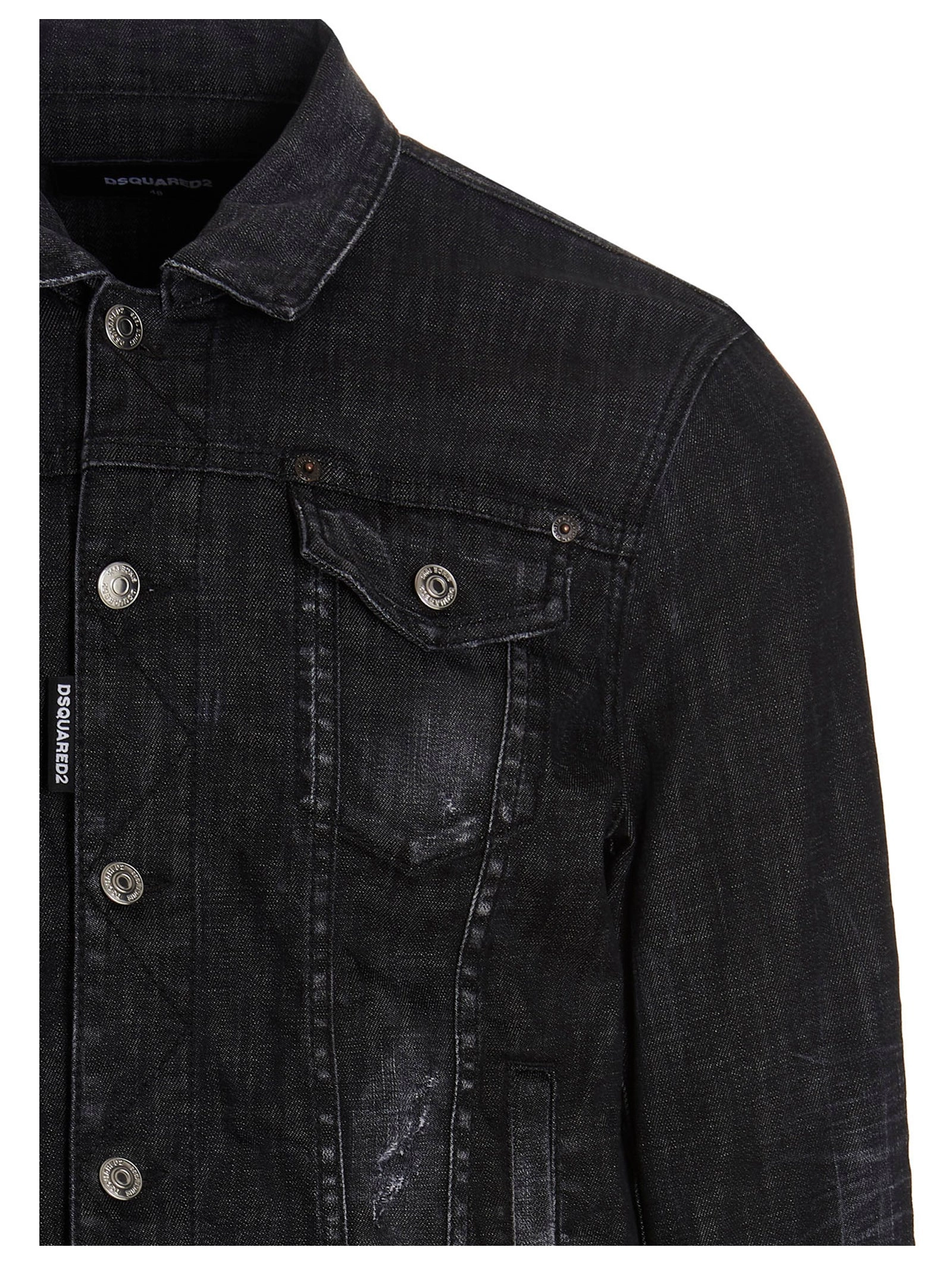Dsquared2 Logo Printed Denim Jacket