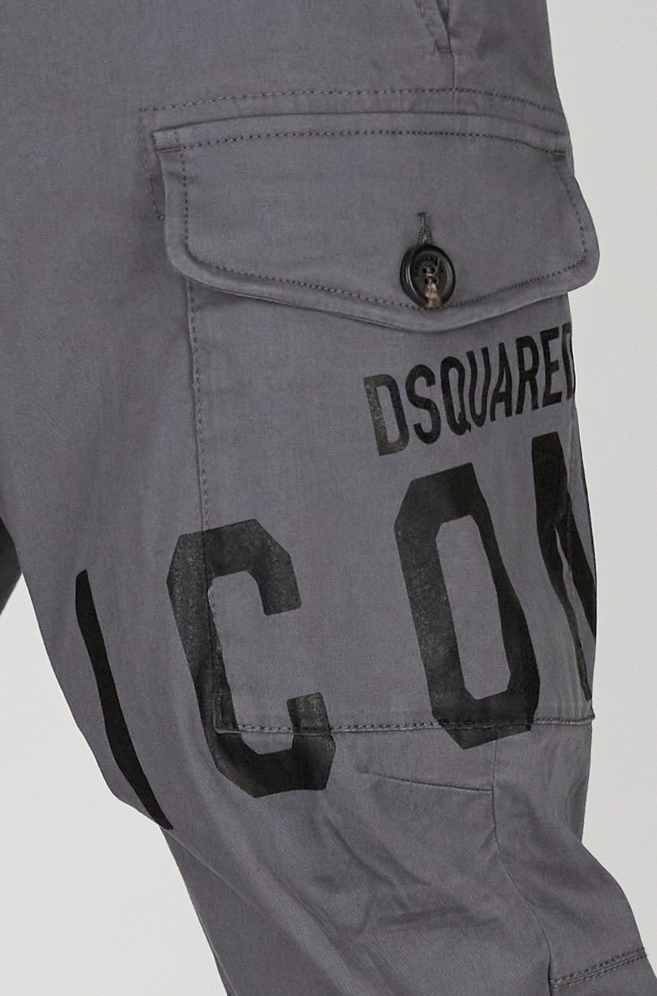 Dsquared2 Logo Printed Tapered Leg Cargo Trousers