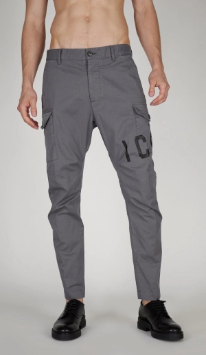 Dsquared2 Logo Printed Tapered Leg Cargo Trousers