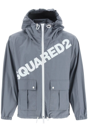Dsquared2 Logo Printed Zipped Jacket