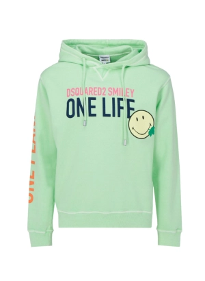 Dsquared2 Slogan Graphic Print Drawstring Hoodie