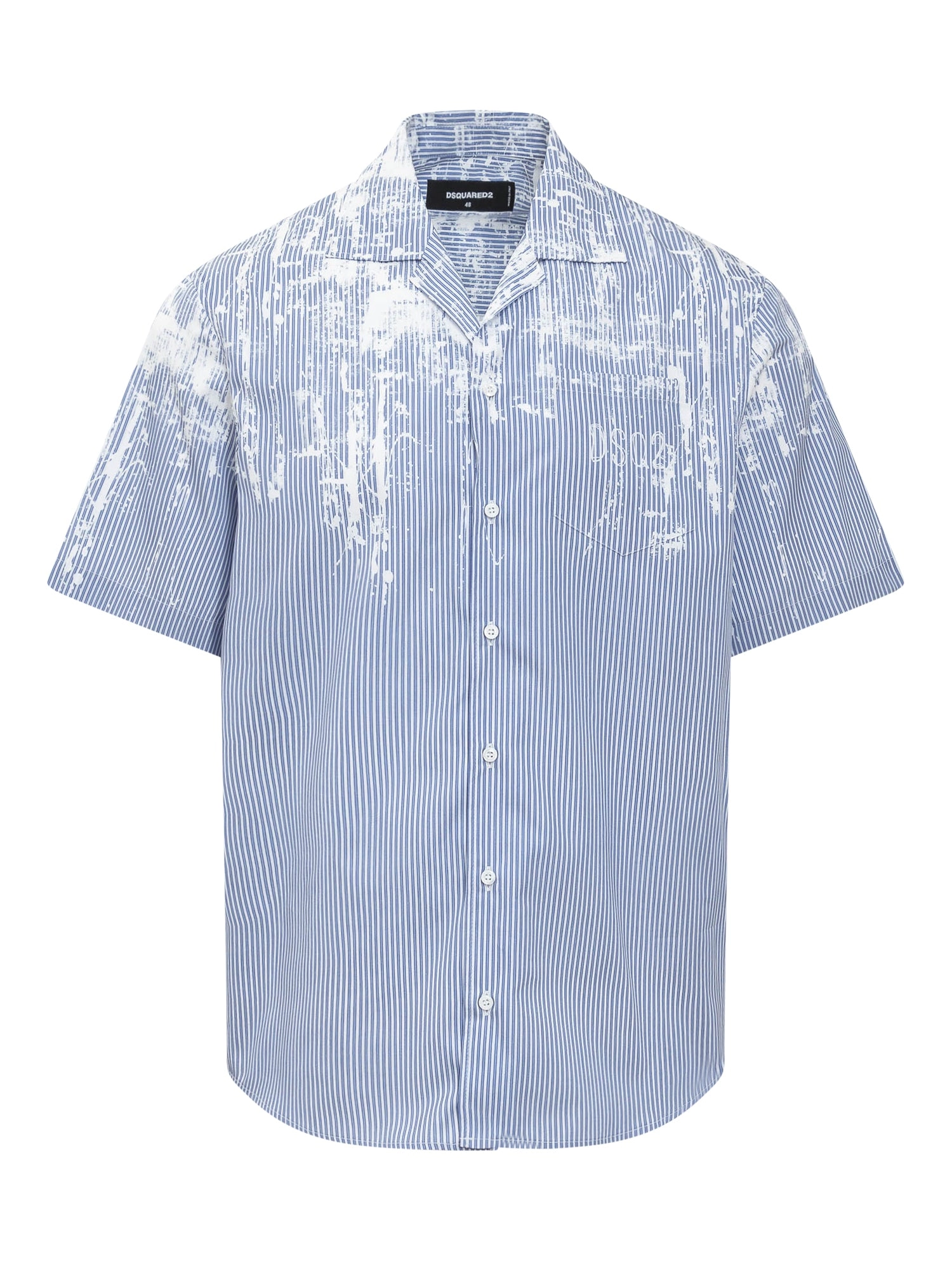 Dsquared2 Striped Curved Hem Shirt