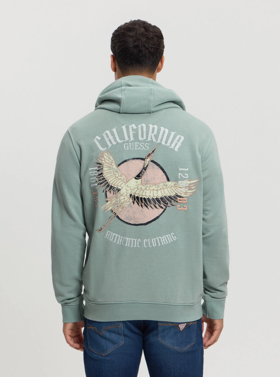 Eco Green Heron Hoodie Jumper
