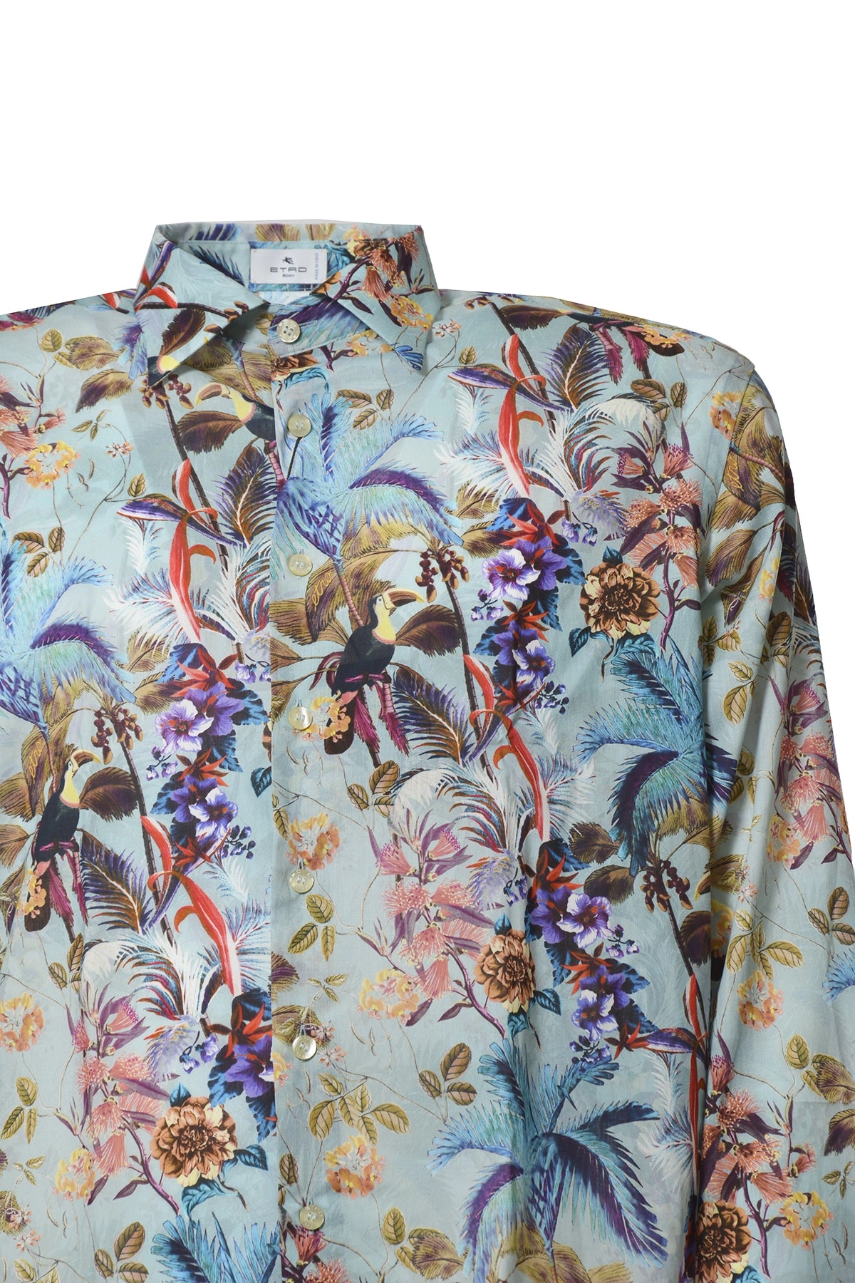 Etro Floral Print Long-Sleeved Shirt