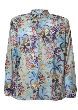 Etro Floral Print Long-Sleeved Shirt
