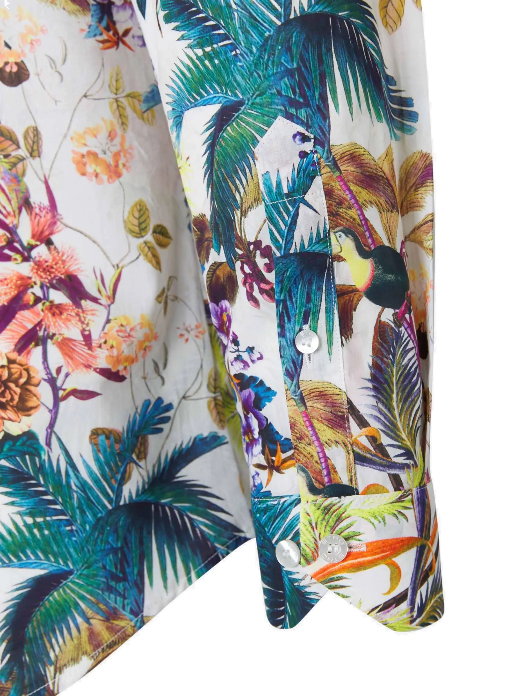 Etro Floral Print Long-Sleeved Shirt