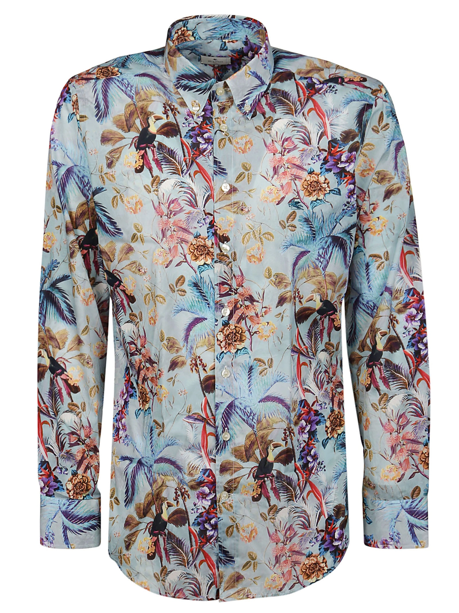 Etro Floral Printed Long-Sleeved Shirt