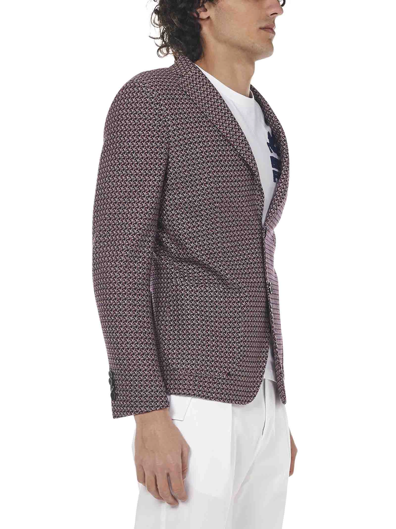 Etro Jersey Piquet Single-Breasted Blazer