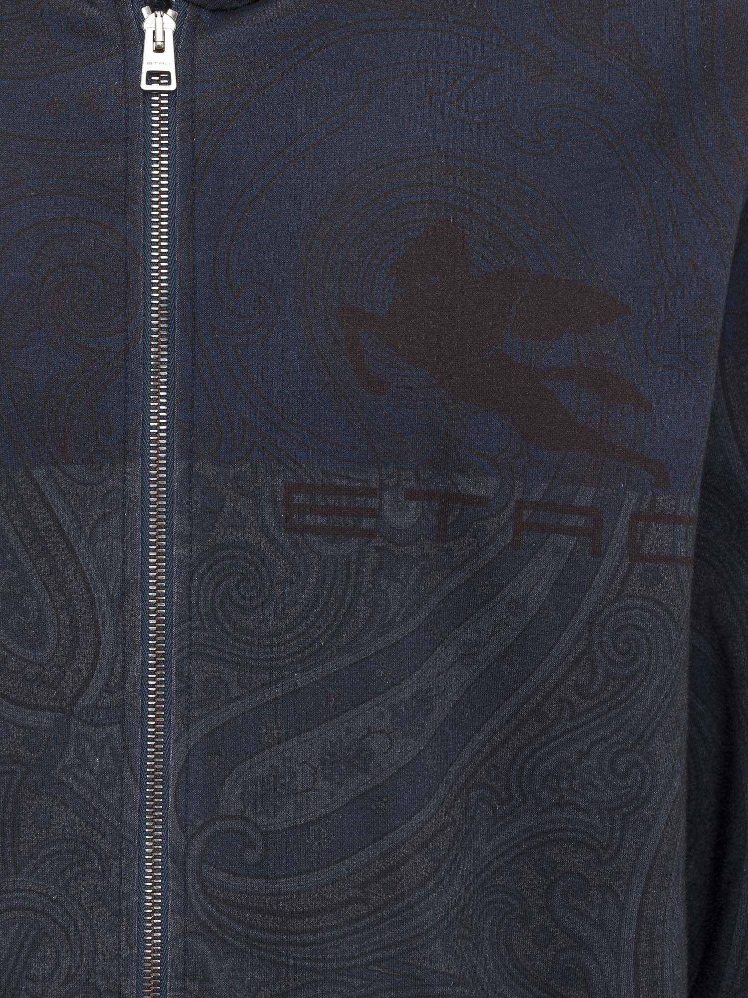 Etro Logo Printed Zipped Hoodie