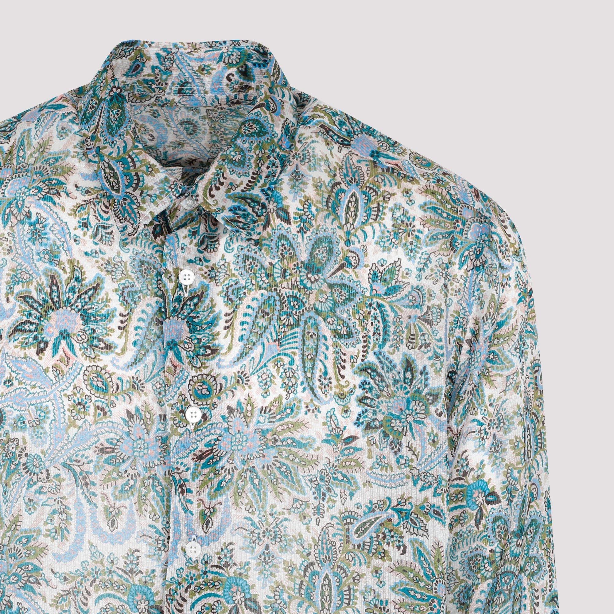 Etro Paisley Printed Long-Sleeved Shirt