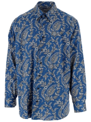 Etro Paisley Printed Long-Sleeved Shirt