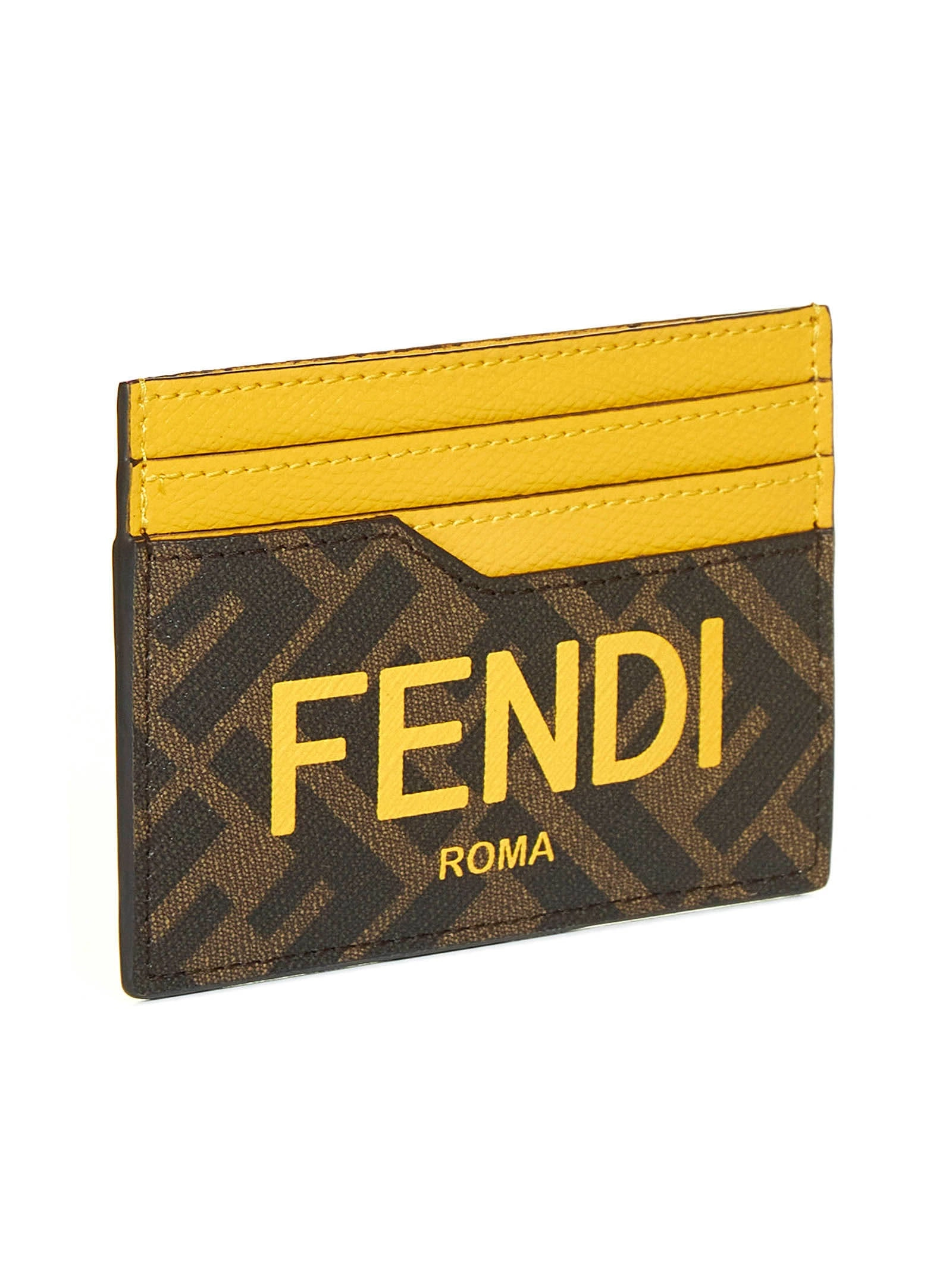 Fendi Logo Printed Card Holder