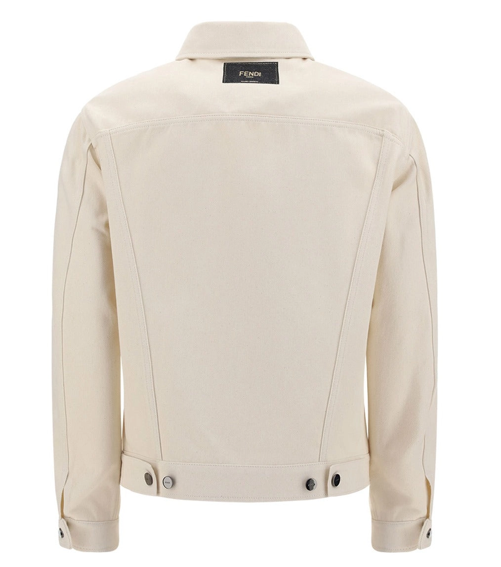 Fendi Tack-Button Fastened Denim Jacket