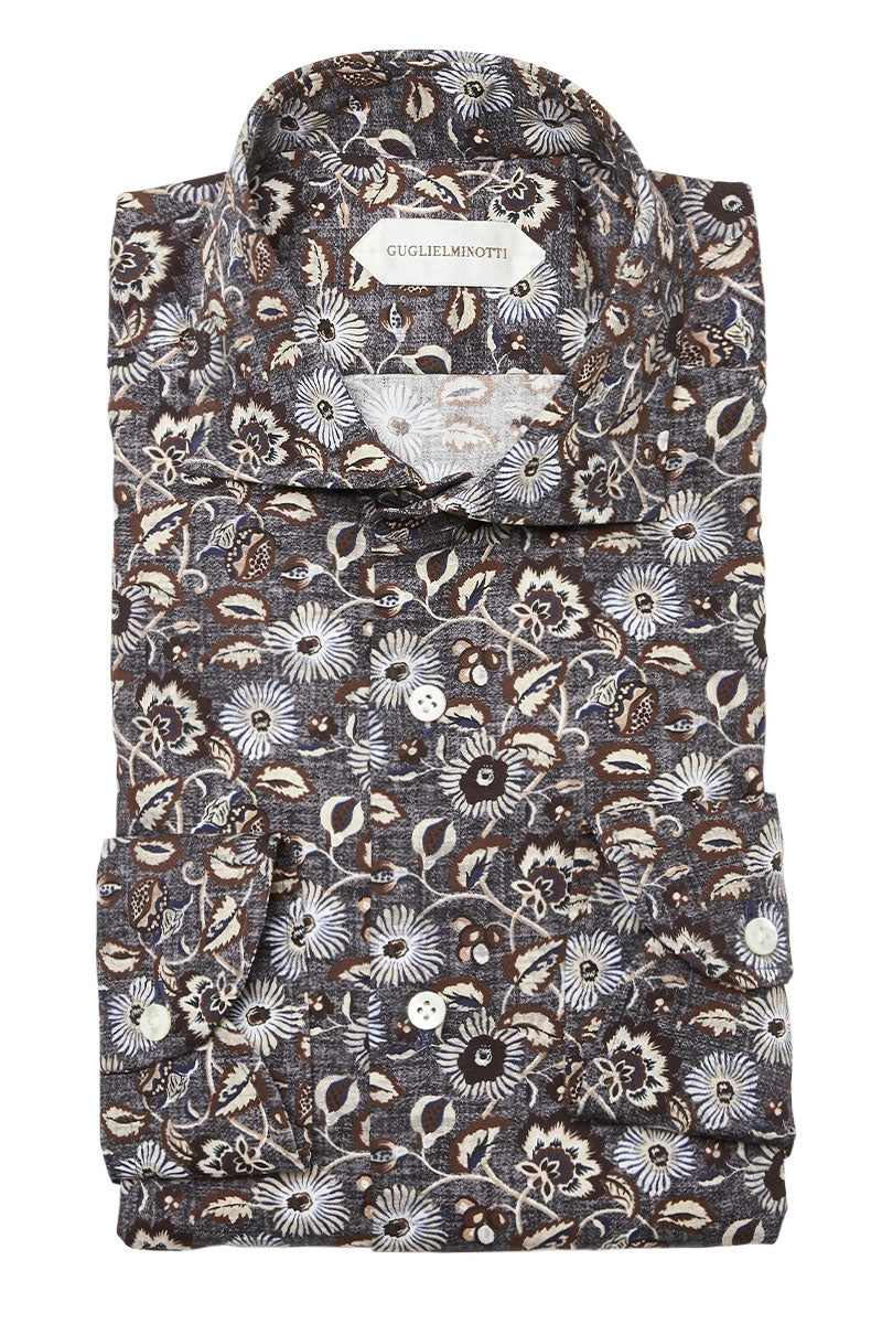 Floral Print Sport Shirt