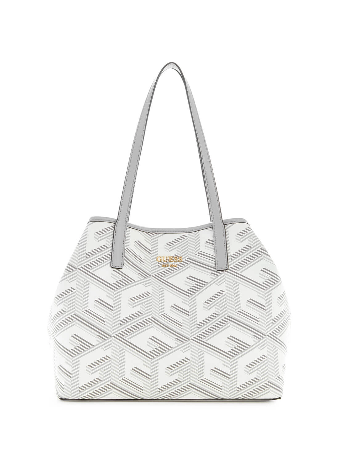 Grey Logo Vikky Tote Bag