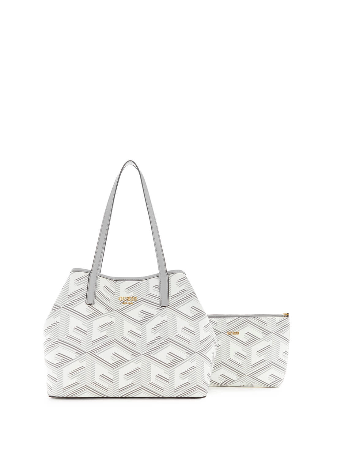 Grey Logo Vikky Tote Bag