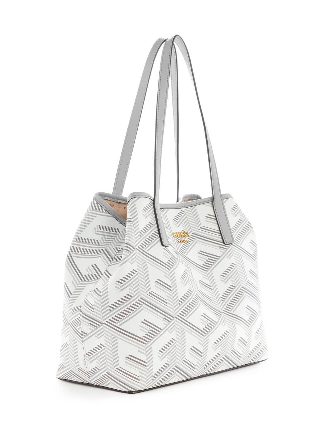 Grey Logo Vikky Tote Bag