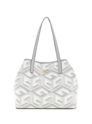 Grey Logo Vikky Tote Bag