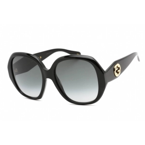 Gucci Women's Sunglasses - Black Oversized Full Rim Plastic Frame | GG0796S 001