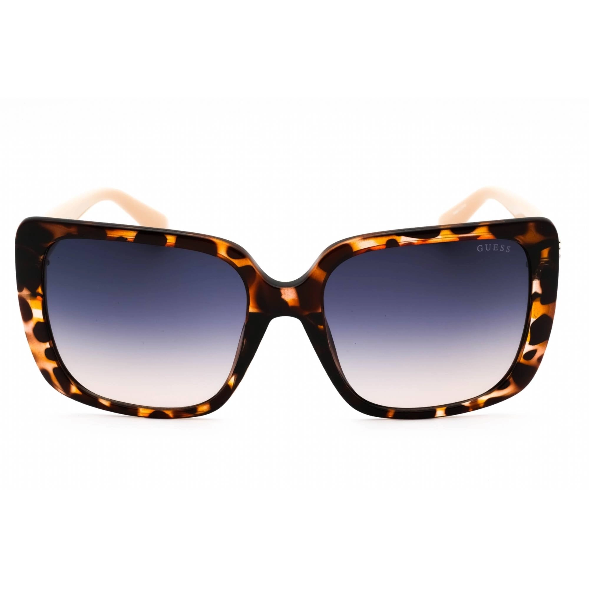 Guess Women's Sunglasses - Blonde Havana Oversized Plastic Frame | GU7788-S 53W