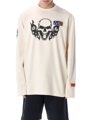 Heron Preston Skull Printed Crewneck Sweatshirt