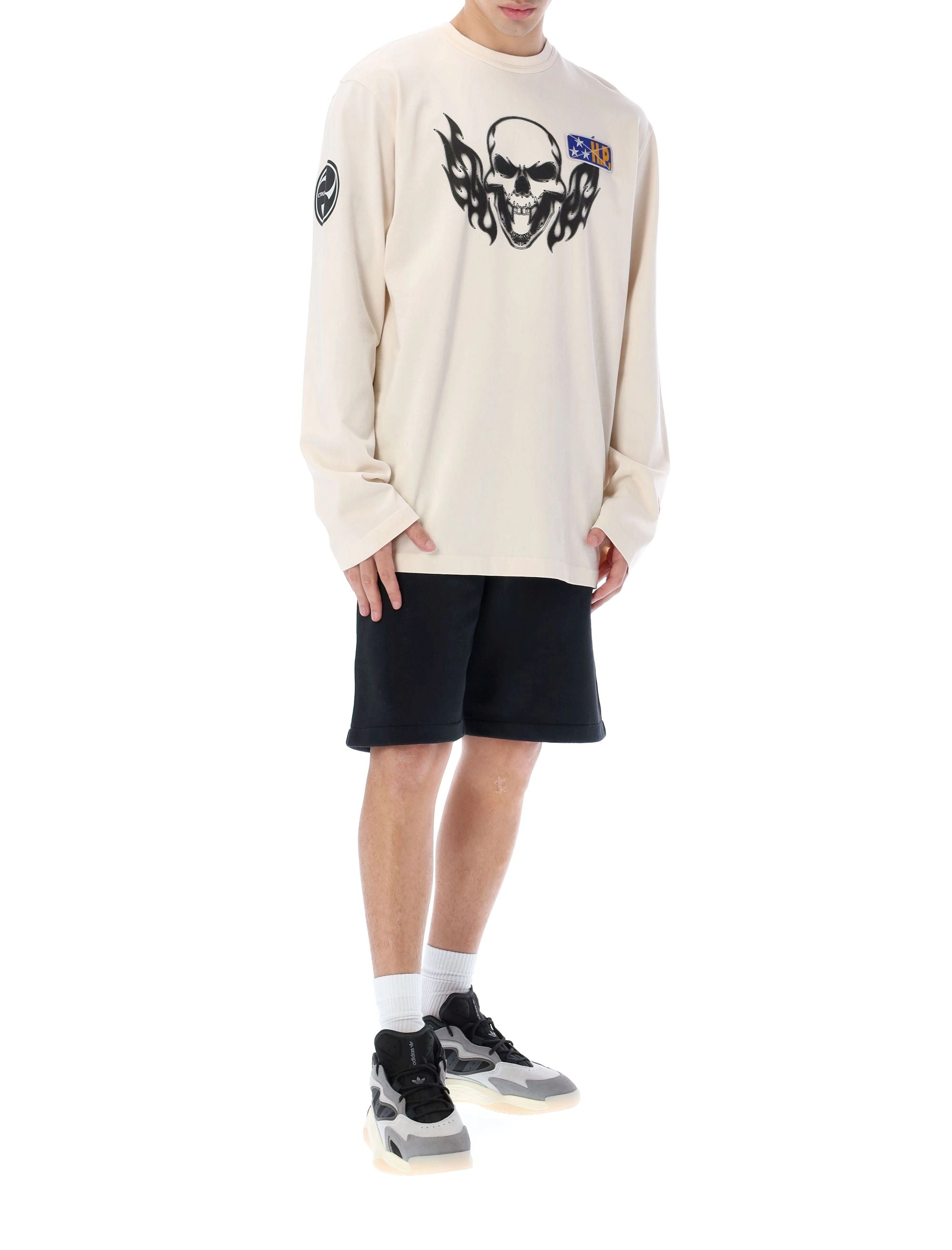 Heron Preston Skull Printed Crewneck Sweatshirt