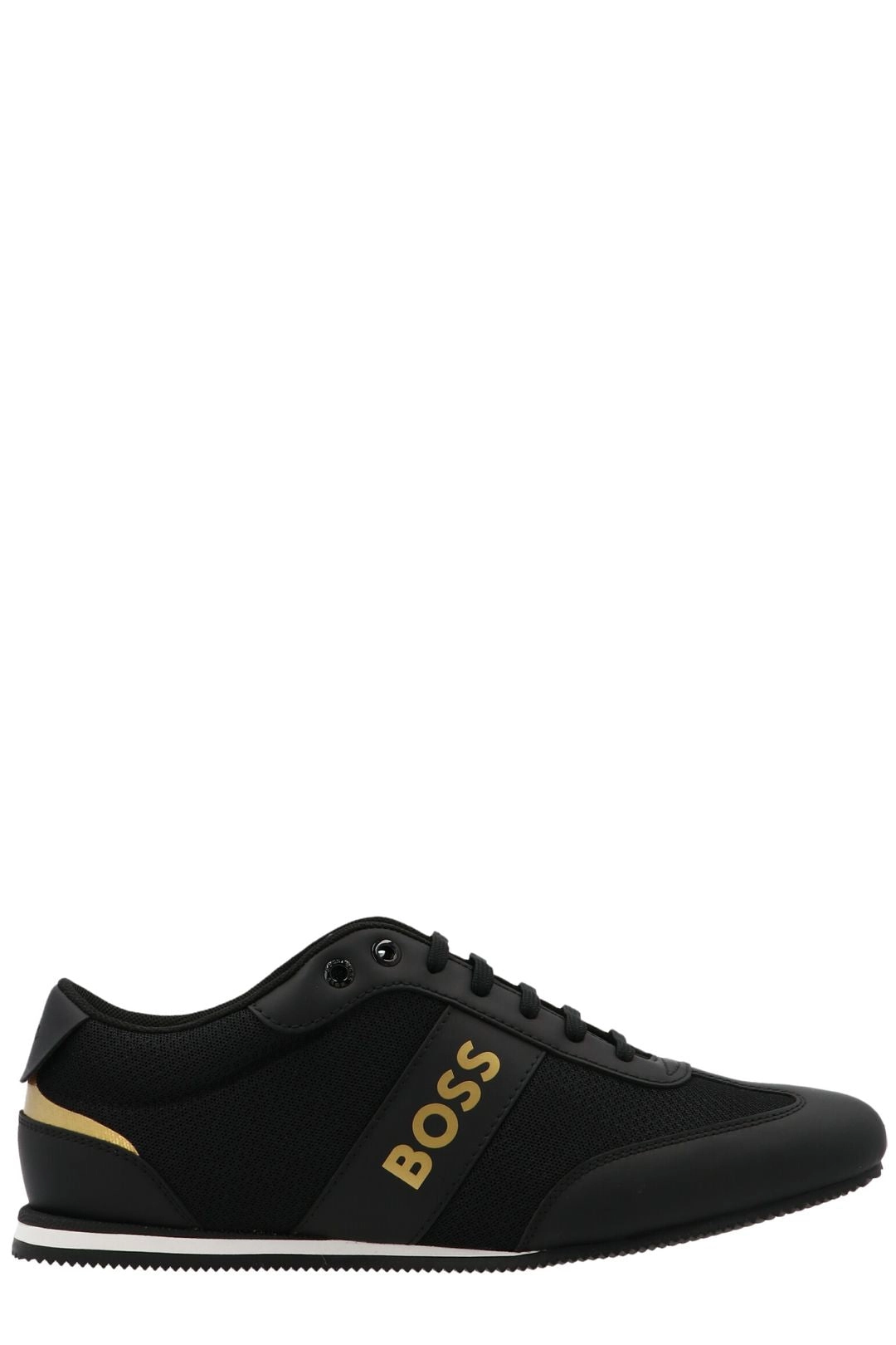 Hugo Boss Logo Print Lace-Up Sneakers