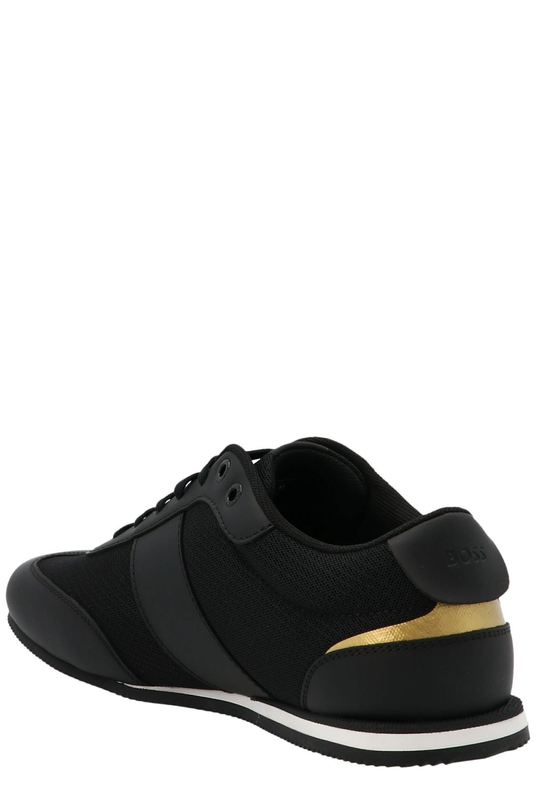 Hugo Boss Logo Print Lace-Up Sneakers