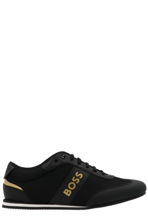 Hugo Boss Logo Print Lace-Up Sneakers
