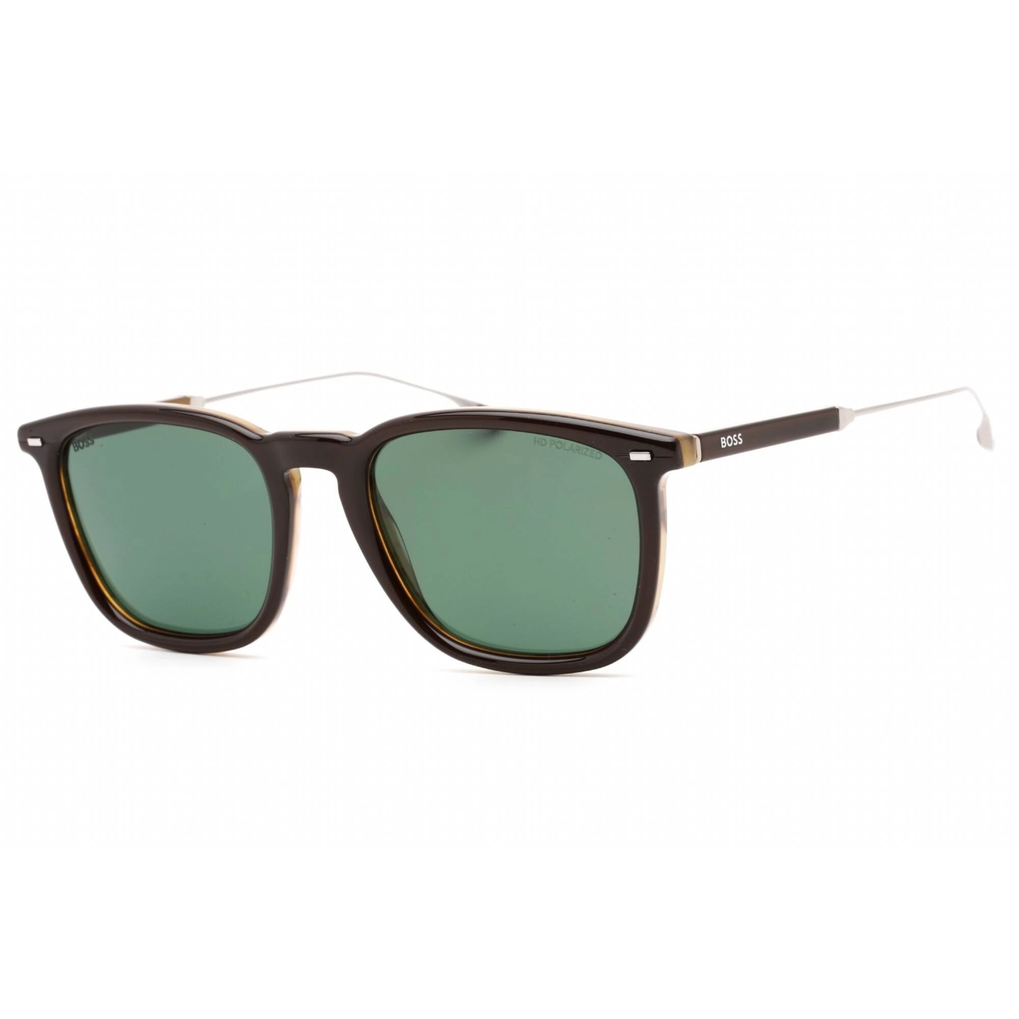 Hugo Boss Men's Sunglasses - Brown Striped Brown Cat Eye Frame | BOSS 1357/S WGW YP