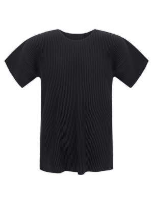 Issey Miyake Pleated Crewneck T-Shirt