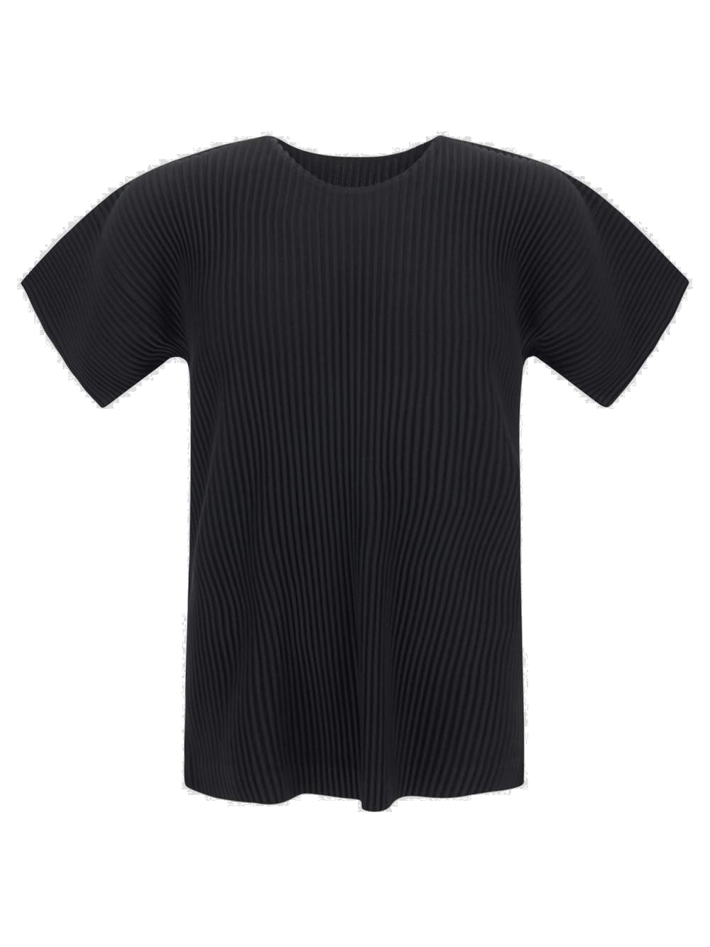 Issey Miyake Pleated Crewneck T-Shirt