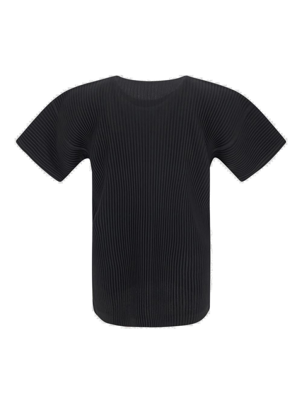 Issey Miyake Pleated Crewneck T-Shirt