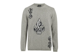 Just Cavalli Ace Logo Jacquard Knitted Jumper
